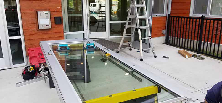 storefront door glass replacement Roseland